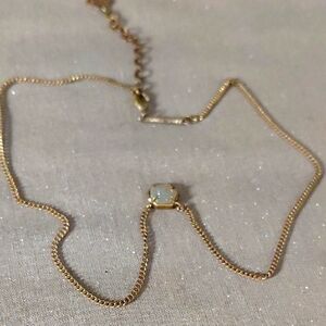Kendra Scott Gold Necklace with Opal Accent